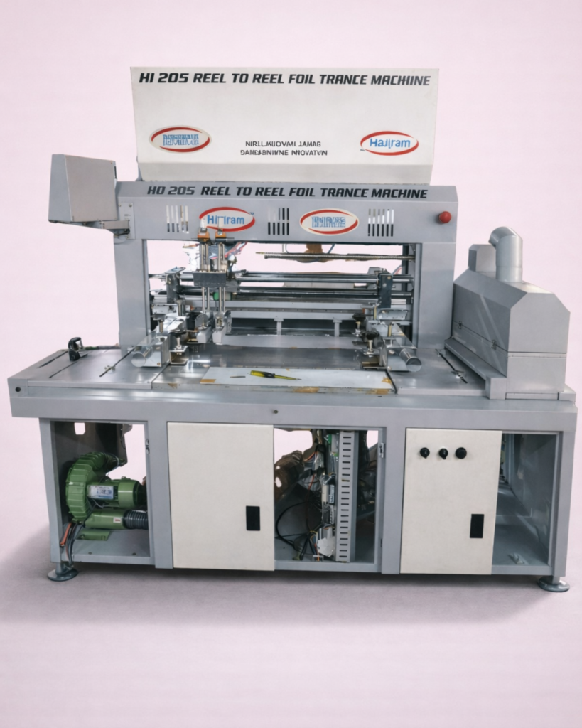 HR 205 ROLL TO ROLL SCREEN PRINTING WITH FOILER